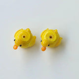 5pcs Lampwork Duck Shape Beads For DIY Bracelet Making