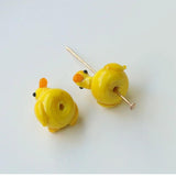 5pcs Lampwork Duck Shape Beads For DIY Bracelet Making