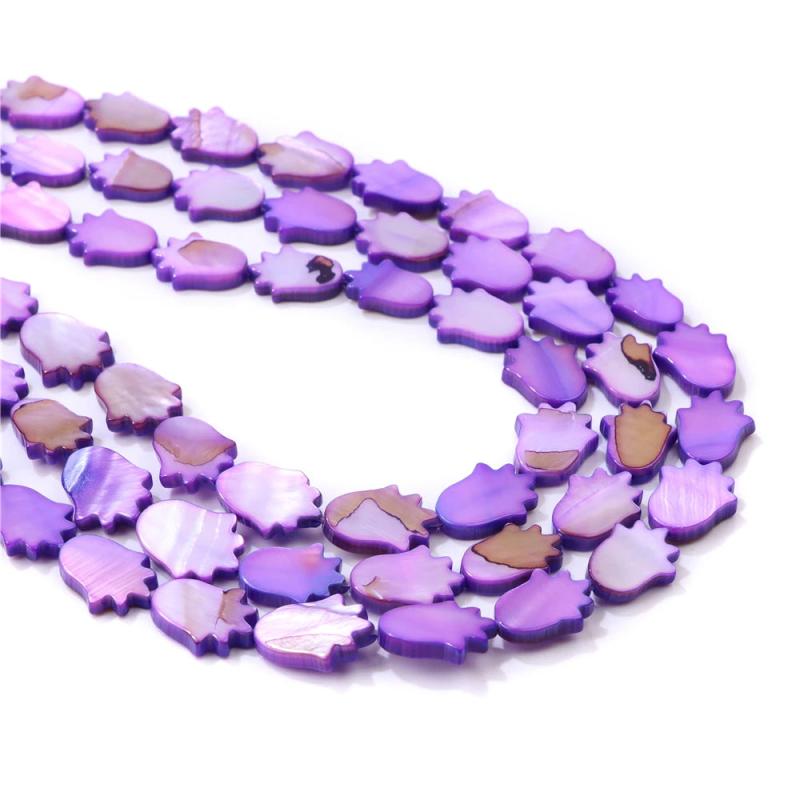 Hand of Fatima Shell Beads Mother Of Pearl for DIY Jewelry