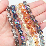 50PCS Irregular Glass Beads Charms for Jewelry Making DIY