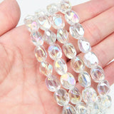 50PCS Irregular Glass Beads Charms for Jewelry Making DIY
