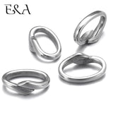 316L Stainless Steel Oval Slide Beads 12x6mm DIY Jewelry Men's Accessories