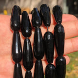 10x30mm Faceted Colorful Chalcedony Jades Water Drop Beads