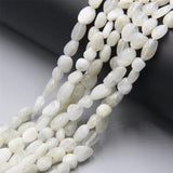 Moonstone Beads 6-8mm Irregular Shape 7.5'' Strand