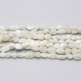 Moonstone Beads 6-8mm Irregular Shape 7.5'' Strand