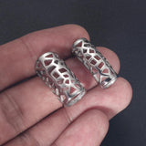4pcs Stainless Steel Hollow Tube Bar Beads for 8mm 6mm Leather Cord Bracelet