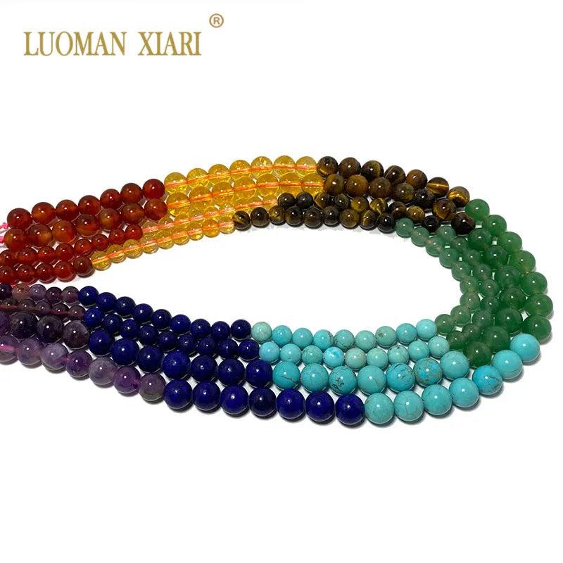 7 Chakra Amethysts Lapis Turquoises Citrines Beads