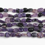 Natural Charoite Stone Beads Rondelle 8-10mm 15 Inch
