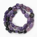 Natural Charoite Stone Beads Rondelle 8-10mm 15 Inch