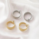 4pcs 14k Plated Charms Round Circle Pendant DIY Earrings Accessories