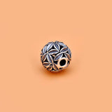 925 Silver Thai Silver Hollow Leaf Beads DIY Jewelry Material