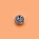 925 Silver Thai Silver Hollow Leaf Beads DIY Jewelry Material