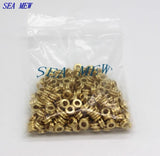 100 PCS 7*3mm Raw Brass Spacer Beads 3mm Hole Flat Beads