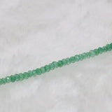 Green Chalcedony Aventurine Abacus Jades Faceted Beads 15inch