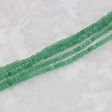 Green Chalcedony Aventurine Abacus Jades Faceted Beads 15inch