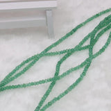 Green Chalcedony Aventurine Abacus Jades Faceted Beads 15inch