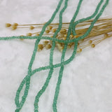 Green Chalcedony Aventurine Abacus Jades Faceted Beads 15inch