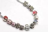20pcs Mixed Enamel Rhinestone Beads European Big Hole Crystal Beads