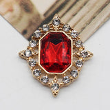 10pcs Oval Rhinestone Acrylic Buckles for Wedding DIY Clothing Scrapbook Jewelry
