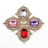 10pcs Oval Rhinestone Acrylic Buckles for Wedding DIY Clothing Scrapbook Jewelry