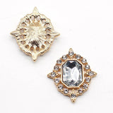 10pcs Oval Rhinestone Acrylic Buckles for Wedding DIY Clothing Scrapbook Jewelry