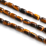 6x9mm Amethysts Lapis Lazuli Tiger Eye Stone Barrel Beads 7.5''