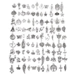 100pcs Random Mix Metal Charms for DIY Bracelet Keychain