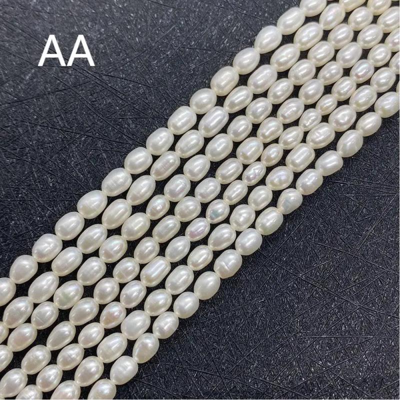 AA 3-4mm Rice Shaped Pearl Beads DIY Jewelry Making