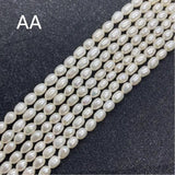 AA 3-4mm Rice Shaped Pearl Beads DIY Jewelry Making