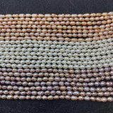 AA 3-4mm Rice Shaped Pearl Beads DIY Jewelry Making
