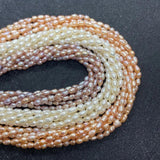 AA 3-4mm Rice Shaped Pearl Beads DIY Jewelry Making