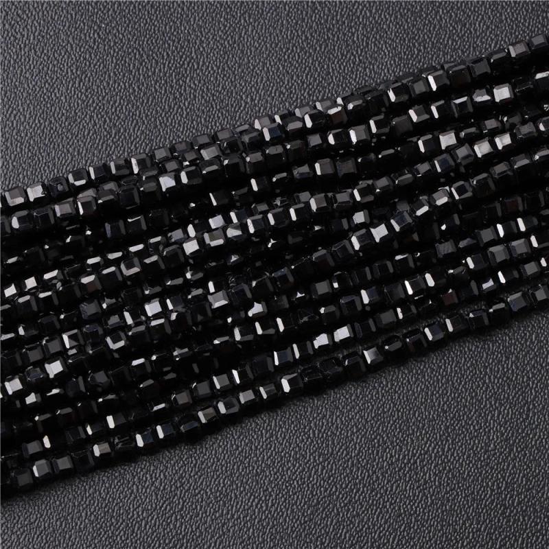 Small 2-3mm Faceted Square Spinel Beads for Jewelry Making
