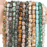 8x12mm Opal Agate Crystal Irregular Rectangular Loose Beads