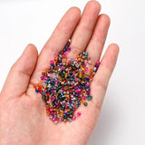 Mini Glass Seed Beads Kit Crystal Spacer Beads Box Set for Jewelry Making