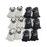 10pc Pekingese Silicone Beads Teether Chewing Teeth DIY Nipple Chain Jewelry