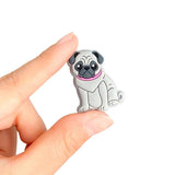 10pc Pekingese Silicone Beads Teether Chewing Teeth DIY Nipple Chain Jewelry