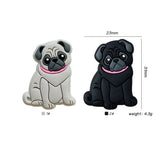 10pc Pekingese Silicone Beads Teether Chewing Teeth DIY Nipple Chain Jewelry