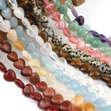Natural Stone Heart Loose Beads Crystal String Bead for Jewelry Making DIY 10mm