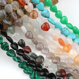 Natural Stone Heart Loose Beads Crystal String Bead for Jewelry Making DIY 10mm