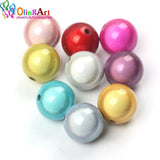OlingArt 20mm 9Pcs Mixed 3D Illusion Spacer Bead Bubblegum Fantasy DIY