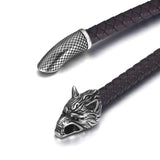 2Pcs Stainless Steel End Beads for 8mm Leather Cord Animal Metal Bead DIY