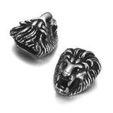 2Pcs Stainless Steel End Beads for 8mm Leather Cord Animal Metal Bead DIY