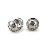 10Pcs/Lot Positioning Button Charm Beads DIY Bracelets Bangles Jewelry