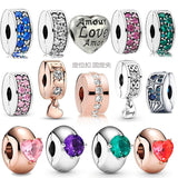 10Pcs/Lot Positioning Button Charm Beads DIY Bracelets Bangles Jewelry