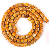 4mm Green Red Sea Sediment Jaspers Stone Rondelle Beads