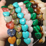 Heart Shape Natural Stone Beads for DIY Necklace Bracelet