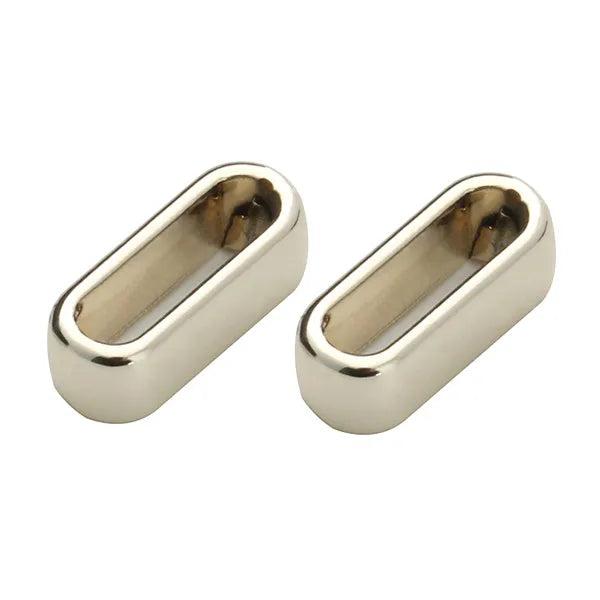 40pcs Silver Metal Big Hole Square Beads for 10*2.5mm Flat Leather Cord DIY