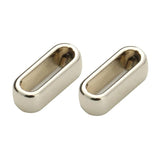40pcs Silver Metal Big Hole Square Beads for 10*2.5mm Flat Leather Cord DIY