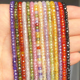 Multicolor Faceted Cubic Zirconia Rhinestone Beads 15''