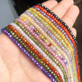 Multicolor Faceted Cubic Zirconia Rhinestone Beads 15''